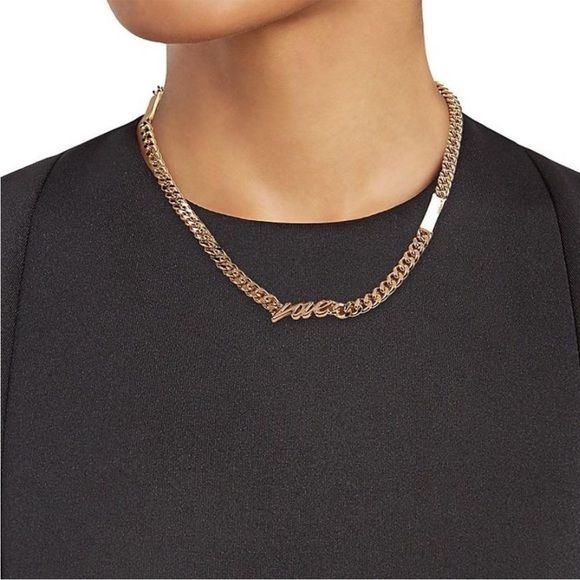 AllSaints Love Chain Necklace - Picture 2 of 8